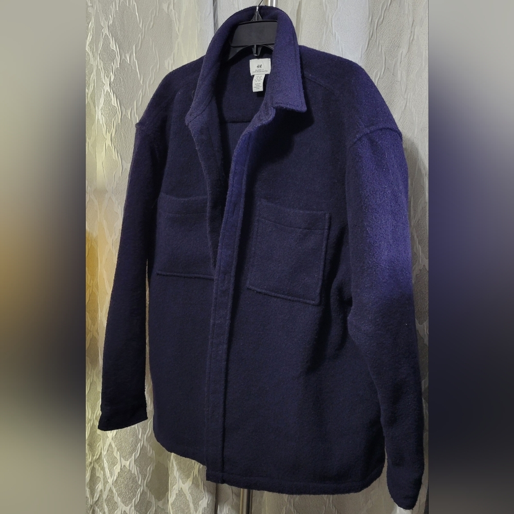 H&M | Oversized Navy Blue Shacket 